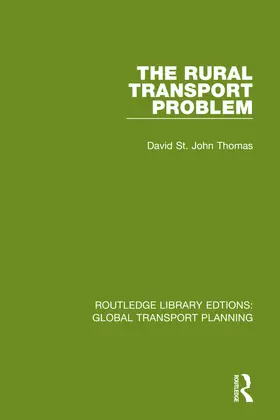 St John Thomas |  The Rural Transport Problem | Buch |  Sack Fachmedien