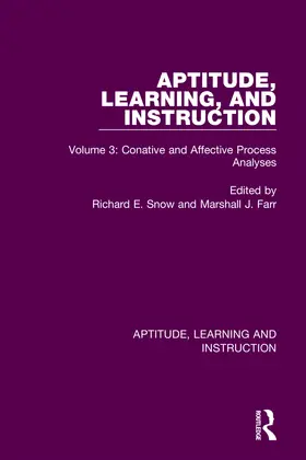 Snow / Farr |  Aptitude, Learning, and Instruction | Buch |  Sack Fachmedien