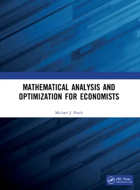 Panik | Mathematical Analysis and Optimization for Economists | Buch | 978-0-367-75902-5 | www2.sack.de