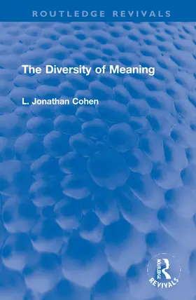 Cohen |  The Diversity of Meaning | Buch |  Sack Fachmedien