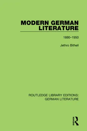 Bithell |  Modern German Literature | Buch |  Sack Fachmedien