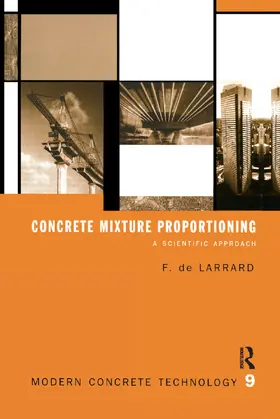 De Larrard |  Concrete Mixture Proportioning | Buch |  Sack Fachmedien