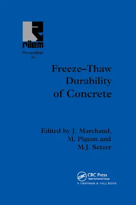 Marchand / Pigeon / Setzer |  Freeze-Thaw Durability of Concrete | Buch |  Sack Fachmedien