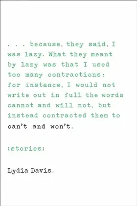 Davis |  Can't and Won't | eBook | Sack Fachmedien