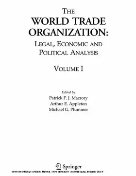 Appleton / Plummer |  The World Trade Organization | eBook | Sack Fachmedien