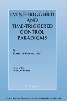 Obermaisser | Event-Triggered and Time-Triggered Control Paradigms | E-Book | sack.de