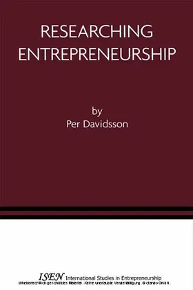 Davidsson |  Researching Entrepreneurship | eBook | Sack Fachmedien