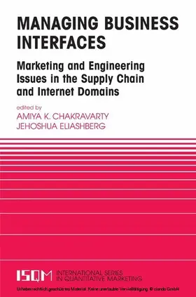 Chakravarty / Eliashberg |  Managing Business Interfaces | eBook | Sack Fachmedien