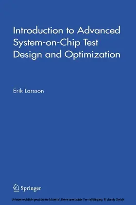 Larsson |  Introduction to Advanced System-on-Chip Test Design and Optimization | eBook | Sack Fachmedien