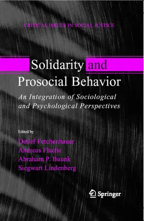 Fetchenhauer / Flache / Buunk |  Solidarity and Prosocial Behavior | eBook | Sack Fachmedien