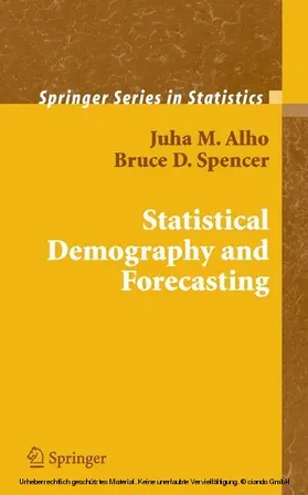 Alho / Spencer |  Statistical Demography and Forecasting | eBook | Sack Fachmedien