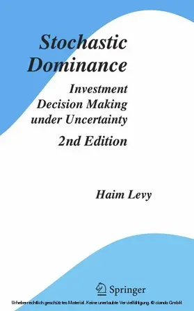 Levy |  Stochastic Dominance | eBook | Sack Fachmedien