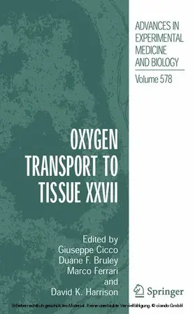 Cicco / Bruley / Ferrari |  Oxygen Transport to Tissue XXVII | eBook | Sack Fachmedien