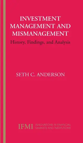Anderson |  Investment Management and Mismanagement | eBook | Sack Fachmedien