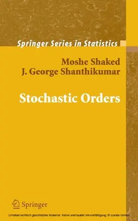 Shaked / Shanthikumar |  Stochastic Orders | eBook | Sack Fachmedien