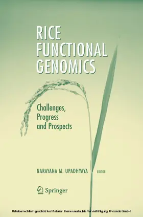 Upadhyaya | Rice Functional Genomics | E-Book | www2.sack.de