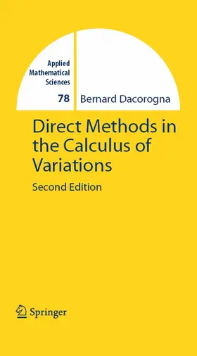 Dacorogna |  Direct Methods in the Calculus of Variations | eBook | Sack Fachmedien