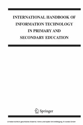 Voogt / Knezek | International Handbook of Information Technology in Primary and Secondary Education | E-Book | sack.de