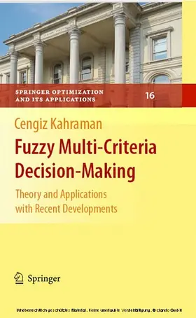 Kahraman / Du | Fuzzy Multi-Criteria Decision Making | E-Book | sack.de