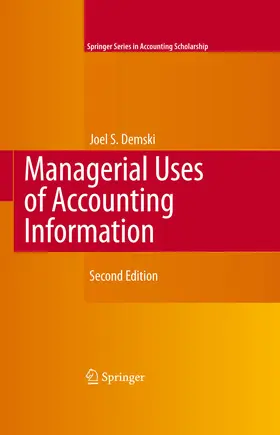 Demski |  Managerial Uses of Accounting Information | eBook | Sack Fachmedien