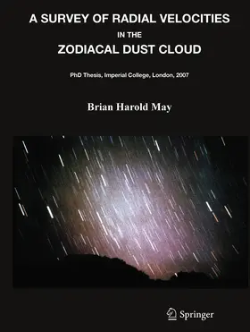 May |  A Survey of Radial Velocities in the Zodiacal Dust Cloud | eBook | Sack Fachmedien
