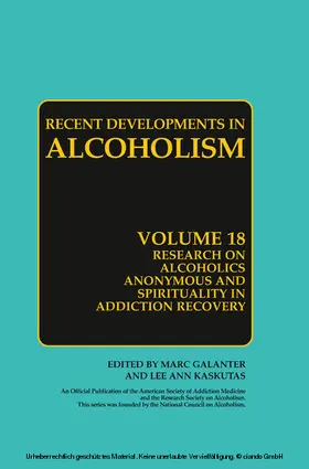 Galanter / Kaskutas | Research on Alcoholics Anonymous and Spirituality in Addiction Recovery | E-Book | sack.de
