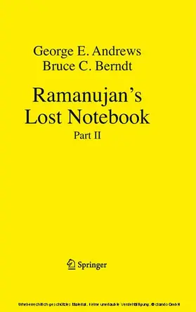Andrews / Berndt |  Ramanujan's Lost Notebook | eBook | Sack Fachmedien
