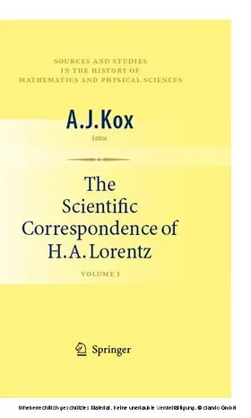 Kox | The Scientific Correspondence of H.A. Lorentz | E-Book | sack.de