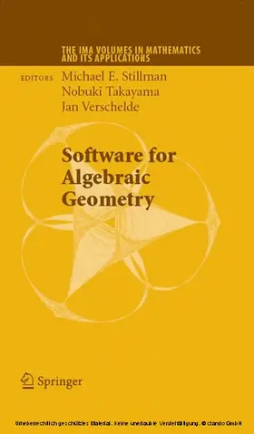 Stillman / Takayama / Verschelde |  Software for Algebraic Geometry | eBook | Sack Fachmedien