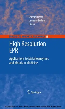 Berliner / Hanson |  High Resolution EPR | eBook | Sack Fachmedien