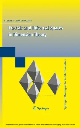 Lipscomb | Fractals and Universal Spaces in Dimension Theory | E-Book | sack.de