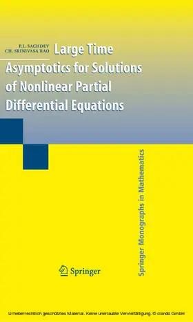 Sachdev / Srinivasa Rao |  Large Time Asymptotics for Solutions of Nonlinear Partial Differential Equations | eBook | Sack Fachmedien