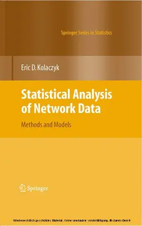 Kolaczyk |  Statistical Analysis of Network Data | eBook | Sack Fachmedien