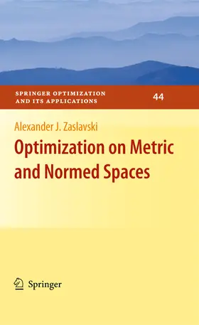 Zaslavski |  Optimization on Metric and Normed Spaces | eBook | Sack Fachmedien