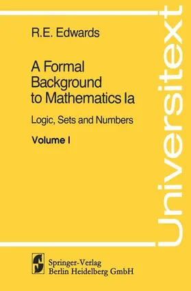 Edwards |  A Formal Background to Mathematics | Buch |  Sack Fachmedien