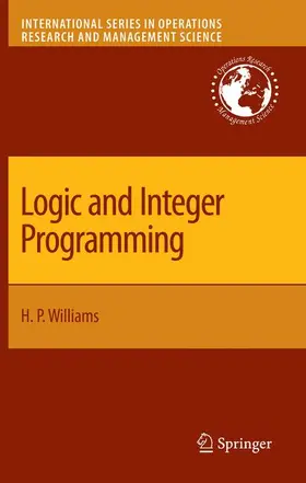 Williams | Logic and Integer Programming | Buch | 978-0-387-92279-9 | sack.de