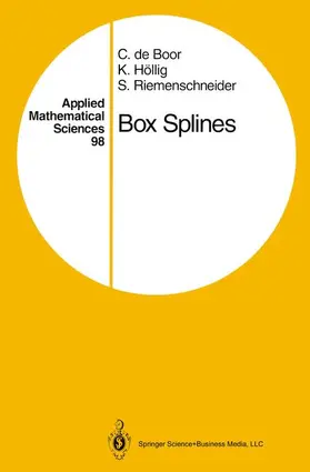 Boor / Riemenschneider / Höllig | Box Splines | Buch | 978-0-387-94101-1 | sack.de