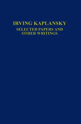 Kaplansky |  Selected Papers and Other Writings | Buch |  Sack Fachmedien