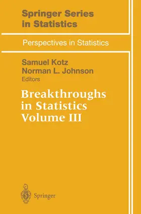 Johnson / Kotz |  Breakthroughs in Statistics | Buch |  Sack Fachmedien