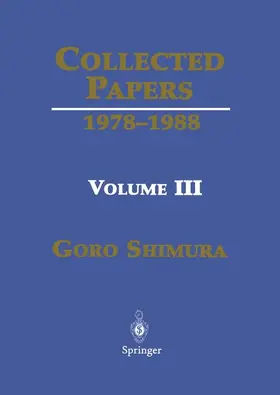 Shimura |  Collected Papers III: 1978 1988 | Buch |  Sack Fachmedien