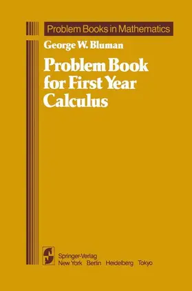 Bluman |  Problem Book for First Year Calculus | Buch |  Sack Fachmedien