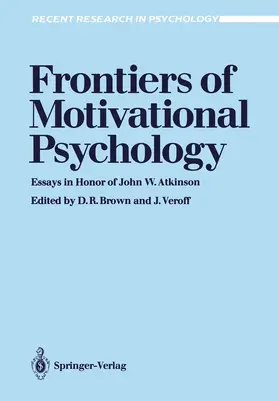 Veroff / Brown |  Frontiers of Motivational Psychology | Buch |  Sack Fachmedien