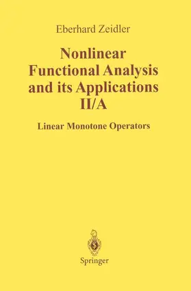 Zeidler |  Nonlinear Functional Analysis and Its Applications | Buch |  Sack Fachmedien