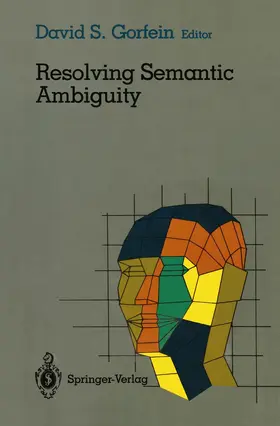Gorfein |  Resolving Semantic Ambiguity | Buch |  Sack Fachmedien