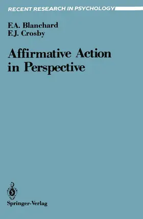 Blanchard / Crosby |  Affirmative Action in Perspective | Buch |  Sack Fachmedien