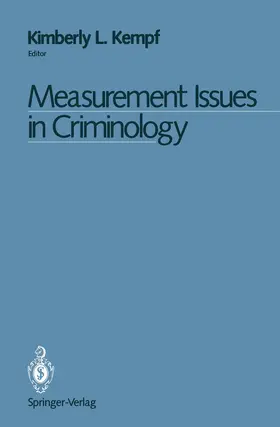 Kempf |  Measurement Issues in Criminology | Buch |  Sack Fachmedien