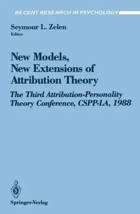 Zelen |  New Models, New Extensions of Attribution Theory | Buch |  Sack Fachmedien