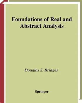 Bridges |  Foundations of Real and Abstract Analysis | Buch |  Sack Fachmedien