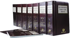 Anticoni / Baker / Deeks |  Butterworths Family Law Service | Loseblattwerk |  Sack Fachmedien