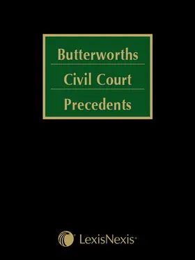  Butterworths Civil Court Precedents | Loseblattwerk |  Sack Fachmedien